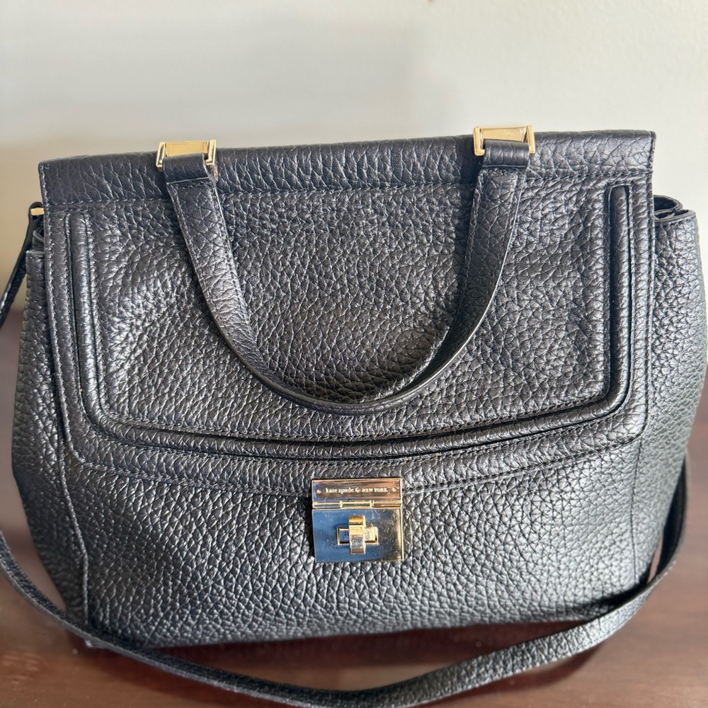 Black Leather Handbag